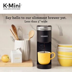 New! Keurig K-Mini Single-Serve K-Cup Pod Coffee Maker Black Birthday Gift